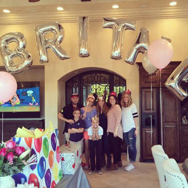 Britney Gets a Surprise Birthday Party & Big Gift From Miley - E! Online